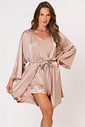ROBE ACETINADO - CLÁSSICOS ACETINADOS MOCHA MOUSSE ROBE ACETINADO - CLÁSSICOS ACETINADOS MOCHA MOUSSE