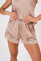 SHORT DOLL ACETINADO COM RENDA - CLÁSSICOS ACETINADOS MOCHA MOUSSE SHORT DOLL ACETINADO COM RENDA - CLÁSSICOS ACETINADOS MOCHA MOUSSE