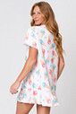 CAMISOLA AMPLA ESTAMPADA E COM BABADOS CAMISOLA AMPLA ESTAMPADA E COM BABADOS