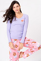 PIJAMA LONGO RIBANA E CALÇA ACETINADA - COOKIES PIJAMA LONGO RIBANA E CALÇA ACETINADA - COOKIES