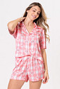 PIJAMA AMERICANO ACETINADO CURTO - PINKNIC