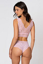 CALCINHA CINTURA ALTA EM RENDA - LINGERIE PINK GLOSS