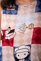 PIJAMA CURTO ACETINADO ALÇA LARGA E SHORT ACTIVE - FRIENDS DETALHE 2