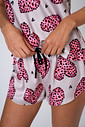 SHORT DOLL ACETINADO CORAÇÕES PRINT - DOCE FELINA