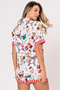 PIJAMA AMERICANO ACETINADO CURTO - NATAL AU PIJAMA AMERICANO ACETINADO CURTO - NATAL AU
