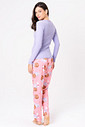 PIJAMA LONGO RIBANA E CALÇA ACETINADA - COOKIES PIJAMA LONGO RIBANA E CALÇA ACETINADA - COOKIES
