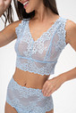 TOP EM RENDA ALÇAS LARGAS - LINGERIE LIGHT BLUE TOP EM RENDA ALÇAS LARGAS - LINGERIE LIGHT BLUE
