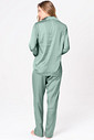 PIJAMA AMERICANO ACETINADO LONGO - CLÁSSICOS ACETINADOS VERDE JADE