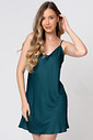 CAMISOLA DE ALÇA CURTA TOQUE DE SEDA - CLÁSSICO ACETINADO GREEN LUCK FRENTE