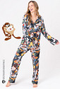 PIJAMA AMERICANO ACETINADO - LOONEY HOLLYWOOD