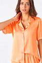 PIJAMA AMERICANO CURTO ACETINADO - CLÁSSICOS ACETINADOS TANGERINA PIJAMA AMERICANO CURTO ACETINADO - CLÁSSICOS ACETINADOS TANGERINA