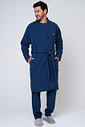 ROBE MASCULINO LONGO SOFT AZUL - CLÁSSICO SOFT MASCULINO FRENTE