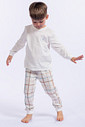 PIJAMA LONGO INFANTIL UNISSEX XADREZ 