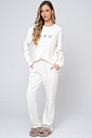 CONJUNTO ABRIGO DE MOLETOM OFF WHITE - SAFARI FRENTE