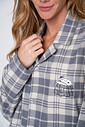 PIJAMA LONGO XADREZ AMERICANO UNISSEX - SNOOPY LOVERS DETALHES