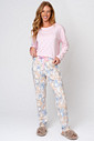 PIJAMA FEMININO LONGO COELHOS ALGODÃO