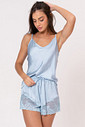 SHORT DOLL COM RENDA ACETINADO - CLÁSSICOS ACETINADOS LIGHT BLUE SHORT DOLL COM RENDA ACETINADO - CLÁSSICOS ACETINADOS LIGHT BLUE