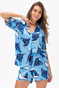 PIJAMA ACETINADO AMERICANO CURTO - ASAS DO MAR