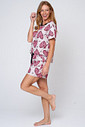 PIJAMA CURTO SKIN LIGHT CORAÇÕES PRINT - DOCE FELINA