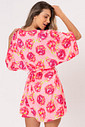 ROBE ACETINADO PITAYA - FRUTA PRINT