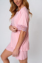 PIJAMA CURTO FEMININO EM VISCOSE - CLÁSSICO VISCOSE PINK GLOSS