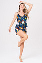 SHORT DOLL ACETINADO - SNOOPY NAUTA SHORT DOLL ACETINADO - SNOOPY NAUTA