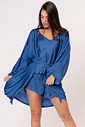 ROBE ACETINADO - CLÁSSICOS ACETINADOS NIGHT BLUE ROBE ACETINADO - CLÁSSICOS ACETINADOS NIGHT BLUE