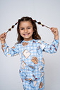 PIJAMA LONGO INFANTIL UNISSEX - CAFÉ AMERICANO PIJAMA LONGO INFANTIL UNISSEX