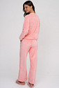 PIJAMA LONGO EM FLEECE ROSA - COSTAS
