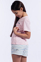 PIJAMA JUVENIL FEMININO CURTO - PANDA SPLASH