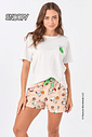 PIJAMA CURTO DE ALGODÃO - SNOOPY SPORTS PIJAMA CURTO DE ALGODÃO - SNOOPY SPORTS