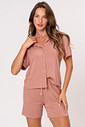 PIJAMA AMERICANO FEMININO - CLÁSSICOS DE VISCOSE MOCHA MOUSSE