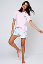 PIJAMA CURTO EM ALGODÃO FEMININO - PANDA SPLASH