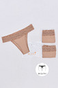 KIT CALCINHAS NUDE BÍQUINI - ETERNO LINGERIE KIT CALCINHAS NUDE BÍQUINI - ETERNO LINGERIE