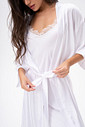 ROBE CURTO TOQUE DE SEDA  OFF-WHITE - ETERNO FEMININO