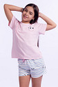 PIJAMA JUVENIL FEMININO CURTO - PANDA SPLASH