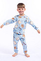 PIJAMA LONGO INFANTIL UNISSEX - CAFÉ AMERICANO PIJAMA LONGO INFANTIL UNISSEX