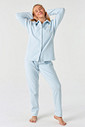 PIJAMA LONGO DE BOTÕES FEMININO - CLÁSSICOS SOFT SKY PIJAMA LONGO DE BOTÕES FEMININO - CLÁSSICOS SOFT SKY