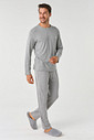 PIJAMA EM VISCOSE MASCULINO LONGO - CLÁSSICO VISCOSE MESCLA PIJAMA EM VISCOSE MASCULINO LONGO - CLÁSSICO VISCOSE MESCLA