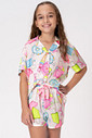 PIJAMA AMERICANO ACETINADO JUVENIL - CUTE PAPER PIJAMA AMERICANO ACETINADO JUVENIL - CUTE PAPER