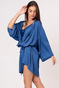 ROBE ACETINADO - CLÁSSICOS ACETINADOS NIGHT BLUE ROBE ACETINADO - CLÁSSICOS ACETINADOS NIGHT BLUE