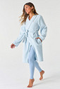 ROBE FEMININO DE SOFT MÉDIO - AZUL CLARO