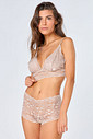 TOP TRIÂNGULO DE RENDA NUDE - ETERNO LINGERIE TOP TRIÂNGULO DE RENDA NUDE - ETERNO LINGERIE