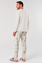 KIT PIJAMA LONGO XADREZ SNOOPY E ROBE DE SOFT PRETO COSTAS PIJAMA