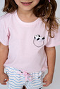 PIJAMA CURTO FEMININO INFATIL - PANDA SPLASH