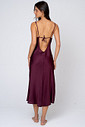 CAMISOLA MIDI TOQUE DE SEDA COM RENDA - CLÁSSICO ACETINADO BOLD WINE COSTAS 2