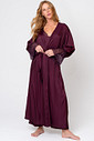 ROBE LONGO TOQUE DE SEDA - CLÁSSICOS ACETINADOS BOLD WINE FRENTE