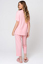 PIJAMA MANGA CURTA FEMININO EM RIBANA DE VISCOSE - CLÁSSICO VISCOSE PINK GLOSS