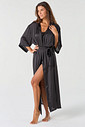 ROBE LONGO PRETO TOQUE DE SEDA - ETERNO FEMININO ROBE LONGO PRETO TOQUE DE SEDA - ETERNO FEMININO