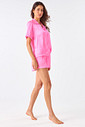 PIJAMA ACETINADO AMERICANO CURTO - CLÁSSICOS ACETINADOS ROSA QUARTZO PIJAMA ACETINADO AMERICANO CURTO - CLÁSSICOS ACETINADOS ROSA QUARTZO